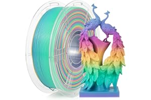 IEMAI Rainbow PLA+ Filament 1.75mm, Rapid High Speed 3D Printer Filament for 30-600mm/s, Hyperfast Color Changing Rainbow Filament, Rainbow PLA Filament 1kg (2.2lbs) Spool