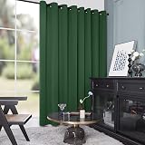 Deconovo Eyelet Blackout Thermal Curtain Dark Forest 100 x 84 in view 4