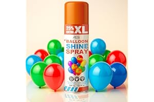 AG ADHESIVE GURU Balloon Shine Spray (16.9 fl oz), High Gloss Finish for Latex Balloons, Instant & Long-Lasting Shine for Party, Weddings & Events, Indoor & Outdoor Use, para Globos, Odorless, No Towels/Gloves Needed 1 Pack