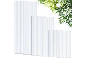 Tatuo 12 Pack 4' X 2' X 0.32'' Polycarbonate Greenhouse Panels Polycarbonate Sheets Twin-Wall Roof Panels Waterproof UV Protected Clear Corrugated Plastic Roofing for Greenhouse Replacement
