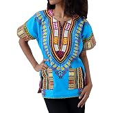 DA'IKI Dashiki Cotton Shirt African Tribal Kaftan Boho Caftan Unisex
