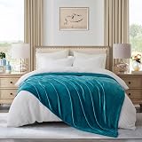 Moonlight20015 Fleece Throw Blanket 400 GSM Teal 130x150 cm view 4