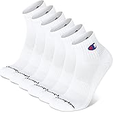 Champion Men's Moisture-Wicking Cushioning & Arch Support Ankle Socks (6-Pack)