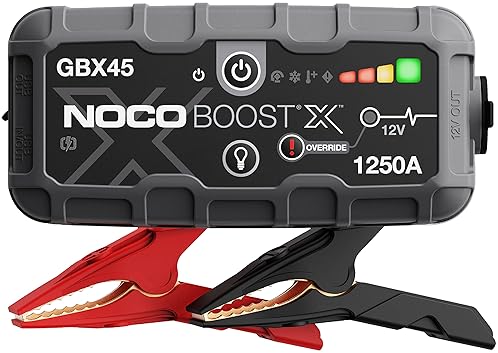 Automotive - NOCO Boost X GBX45: 1250A UltraSafe Jump Starter – 12V Lithium Battery Booster Pack, Portable Jump Box, Power Bank & Jumper Cables - for 6.5L Gas and 4.0L Diesel Engines