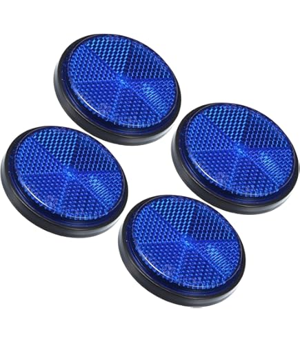 PET 7cm×5m 100cm/loop 灯火海岸 Amazon.com: Unlorspy 4 Pcs Blue Round Reflectors 58mm/2.28