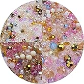 Xinhongo 550pcs Round Crystal Glass Beads 3mm 4mm 6mm 8mm Round Faceted Spacer Beads for Jewelry Making Bracelet Earring Necklace Wind Chimes Suncatchers DIY Craft Making Supplies(Pink Series)
