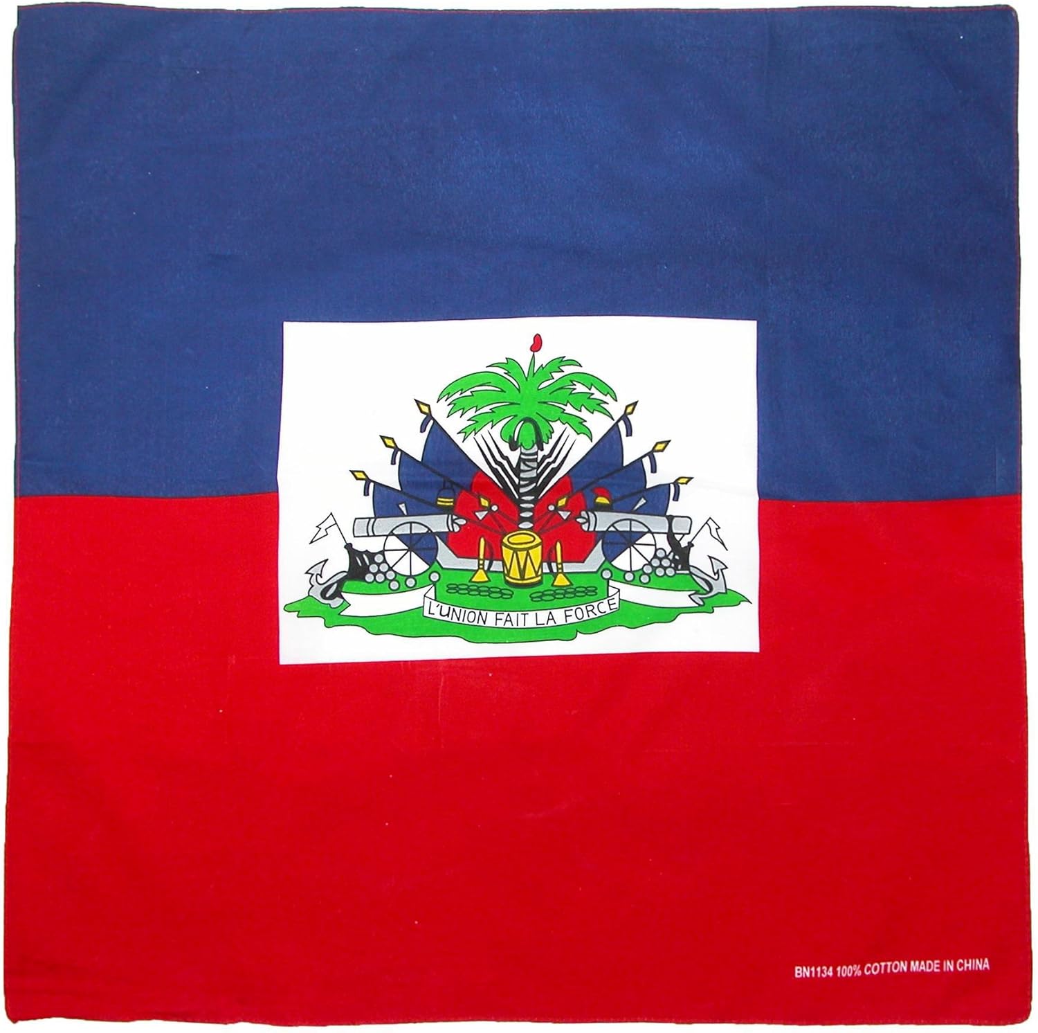 Amazon Com Ctm Cotton Haitian Flag Bandana Set Pack Of 12 Haiti Clothing