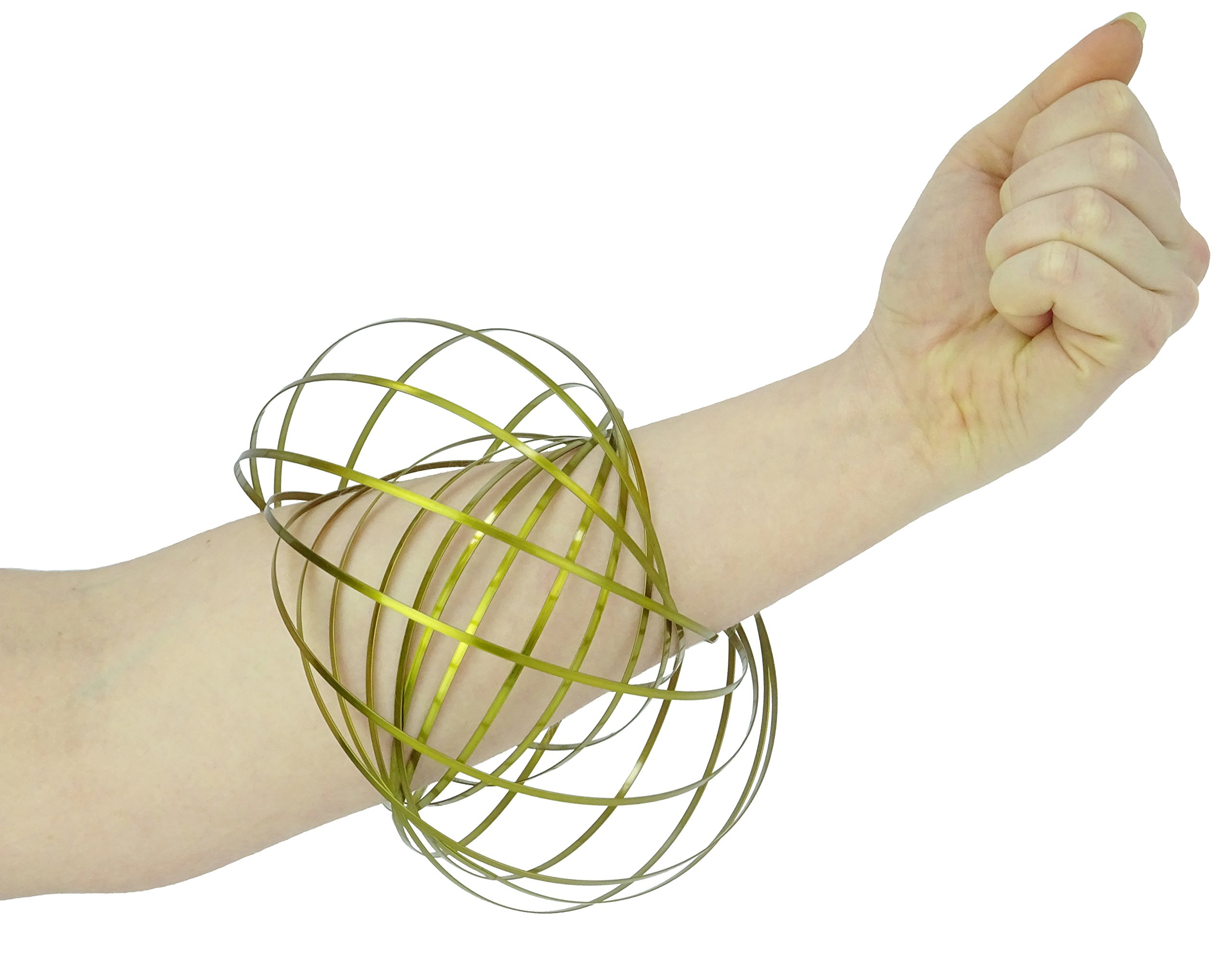 Toyland® Stainless Steel Kinetic Spring - Sensory Play - Destress and Relaxation Toys (Gold)