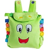 Buckle Toy, Buddy Activity Backpack, Educational Pre-K Learning | Educational Pre-K Learning Activity Toy, Develop Fine Motor Skills, Great Gift for Toddlers and Kids
