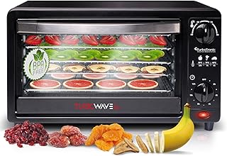 TurboWave BIO Dörrgerät komplett aus Metall, 14 Liter, 5x Einlegeboden, inkl. Timer und Rezeptheft (14 Liter)