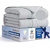 Bedsure CoolOxy Cooling Comforter Queen, 4X Breathable &amp; Q-Max>0.45, Grey | Summer Comforter, Cooling Blankets for Hot Sleepers, Bedding for Night Sweats, Lightweight Duvet, Queen 90x90 Inches