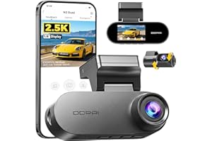 DDPAI Dual Dash Cam, 2.5K+1080P UHD Dash Cam Front and Rear, 1.9" Screen Dash Camera for Cars, AI ISP Night Vision, WDR, ADAS