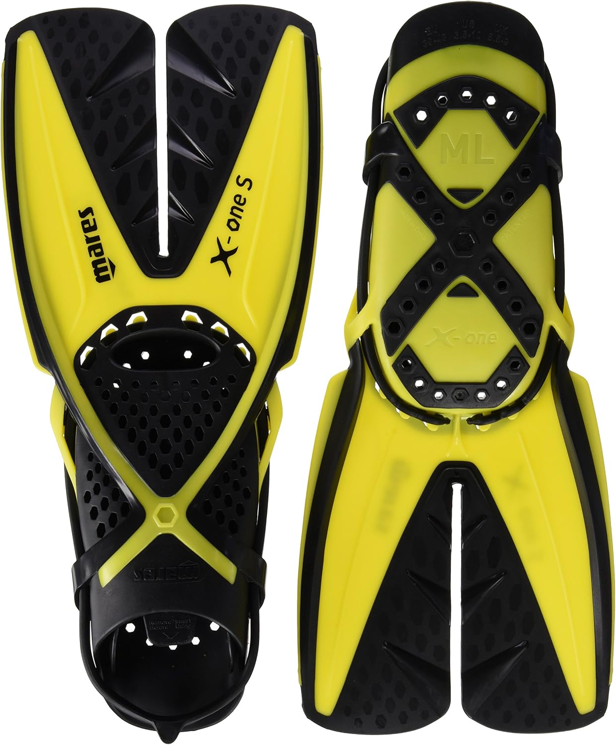 Mares Fins X-One S Flipper - Yellow/YL, Small SAYL SM