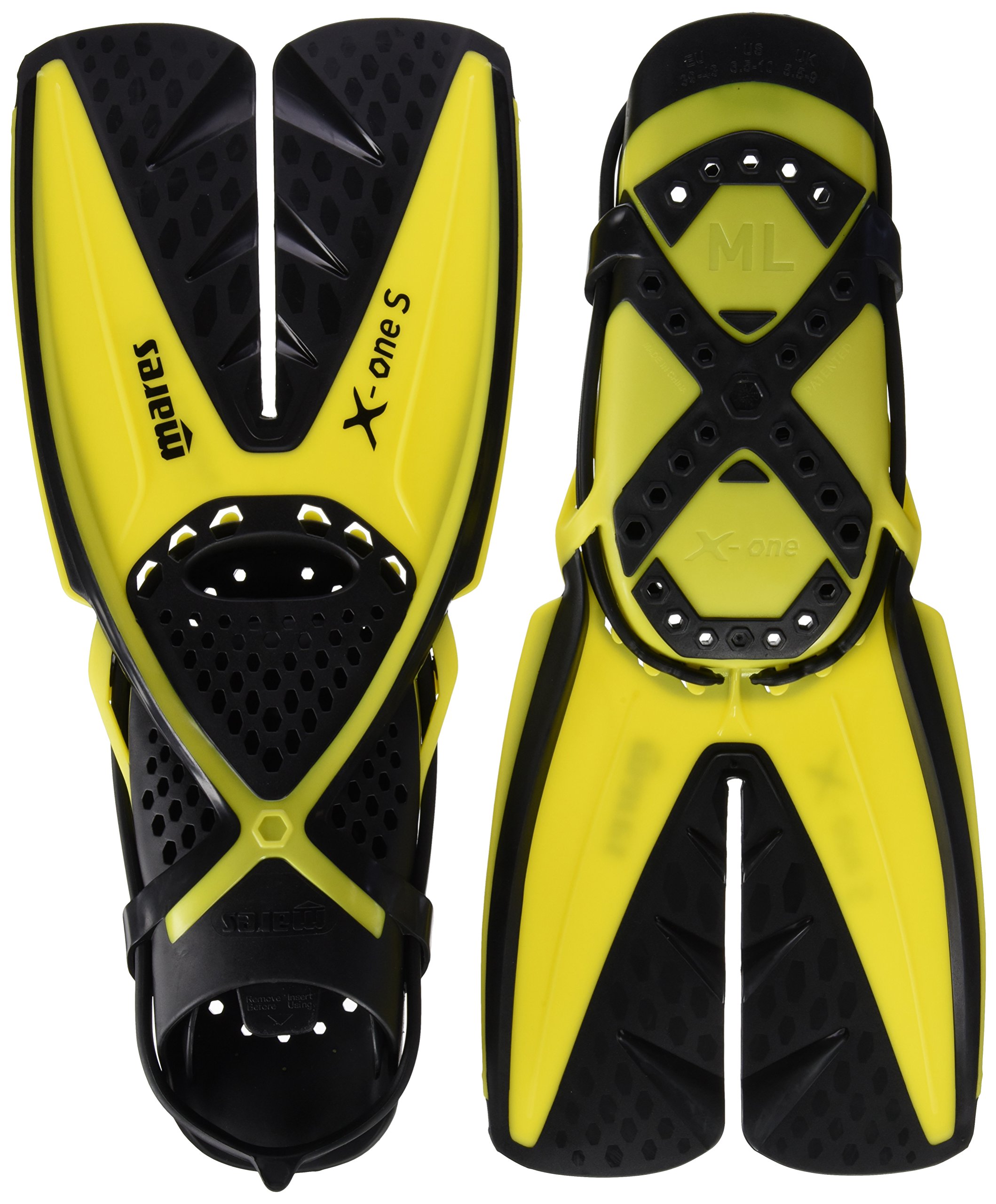 Mares Fins X-One S Flipper - Yellow/YL, Small SAYL SM