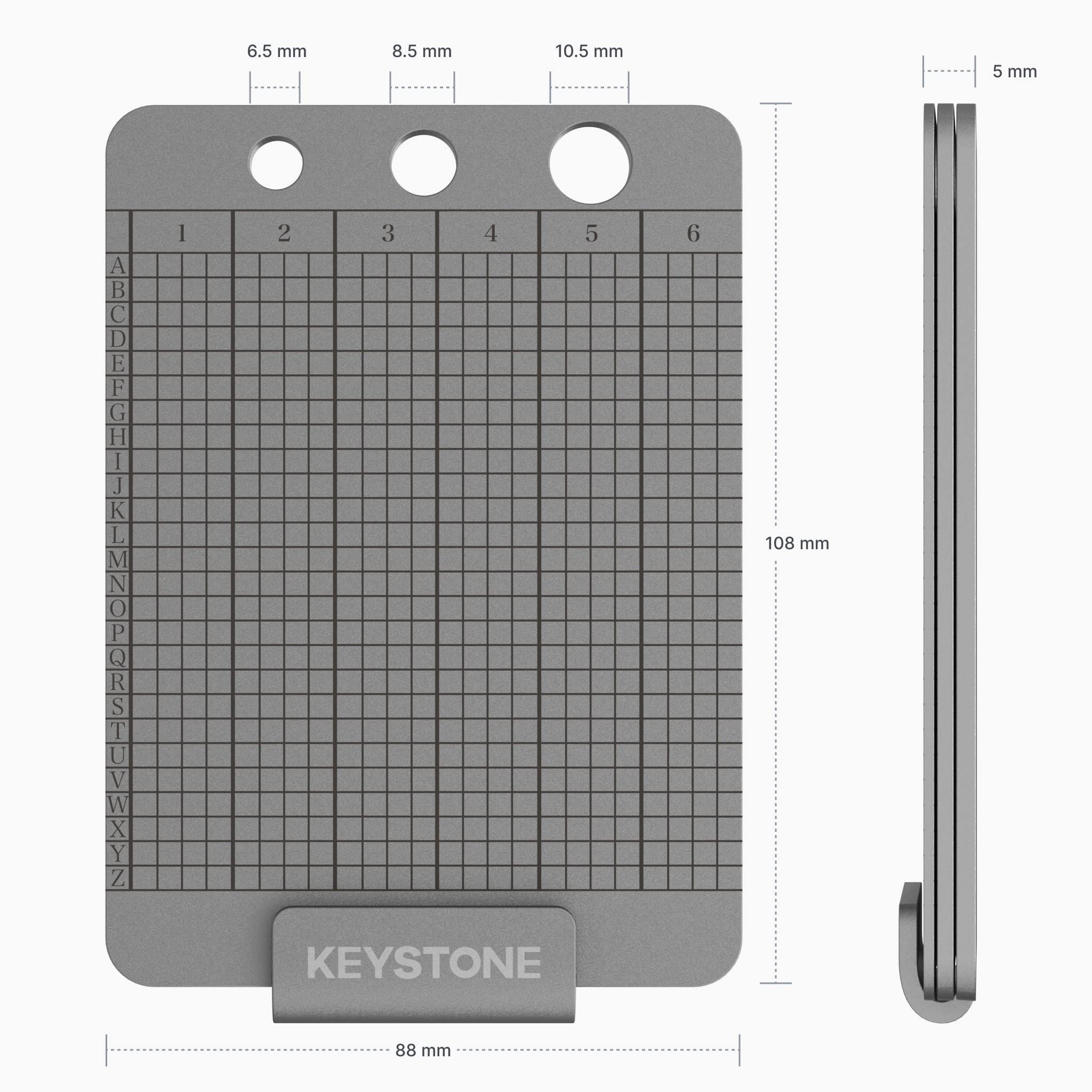 Mua KEYSTONE Crypto Seed Storage, Crypto Capsule Metal Wallet, Cold Storage  Backup, 24 Words Bitcoin Key Phrase Storage, 304 Steel Plate, Compatible  with All BIP39 Wallets (Keystone Tablet Punch) trên Amazon Mỹ