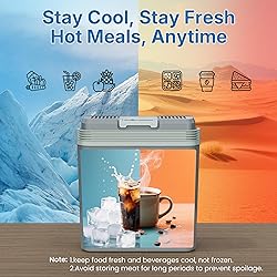 SUNVIVIPRO 21QT Car Fridge with Handle, 12V Plug-in