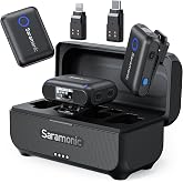 Saramonic BLINK500B2+ Wireless Lavalier Microphone for iPhone/Camera/Android, Detail-Rich Audio, 40h Battery Life, Clip on Wireless Lapel Mic for Live Streaming Video Conference Recording