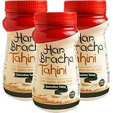 Har Bracha Tahini Paste (17.6 oz). 100% Natural, Vegan Friendly &amp; Kosher Pure Ground Tahina Sauce. Raw Roasted Sesame Seeds for Oriental Dips, Salad Dressings &amp; Hummus (3Pack)