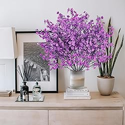 Sggvecsy 15 Pcs Babys Breath Artificial Flowers