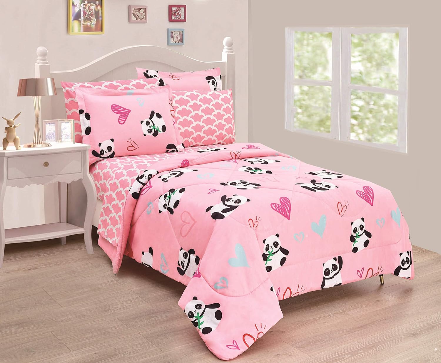 Sapphire Home 5pc Twin Size Comforter Bedding Set Bed in