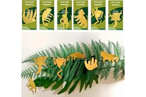 JXUEYCH 6 Pieces Cute Animal Hanging Ornament Artificial Garden Fairy Bonsai Plant Pot Craft Decoration for Home DIY Micro Landscape Decor