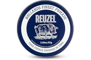 Reuzel Fiber Pomade, Low Shine Firm Holding Texurised Fuller Look, Easy To Restyle Throughout The Day 3.38oz/95g