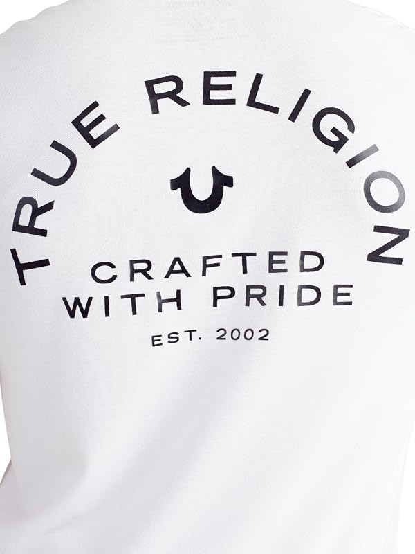 Hombre Crafted with Pride Polo, White BLK TPING, L