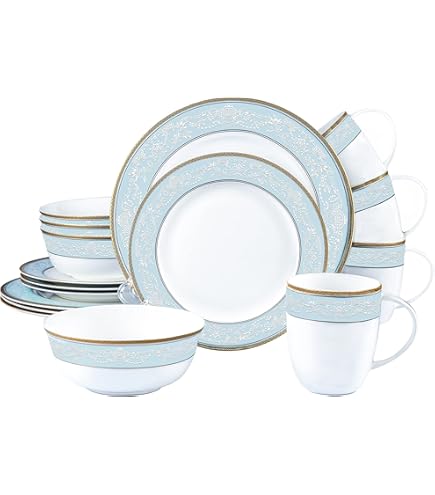 Amazon.com | Jasper Conran at Wedgwood White Strata 16-Piece Set