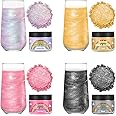 Edible Glitter for Cocktails, Rainbow Easter Luster Dust Edible for Drinks, Food Grade Shimmer Dust, Sprinkle Powder, Baking, Strawberries, Cupcakes, Cookies Decoration, Eggs, Candy