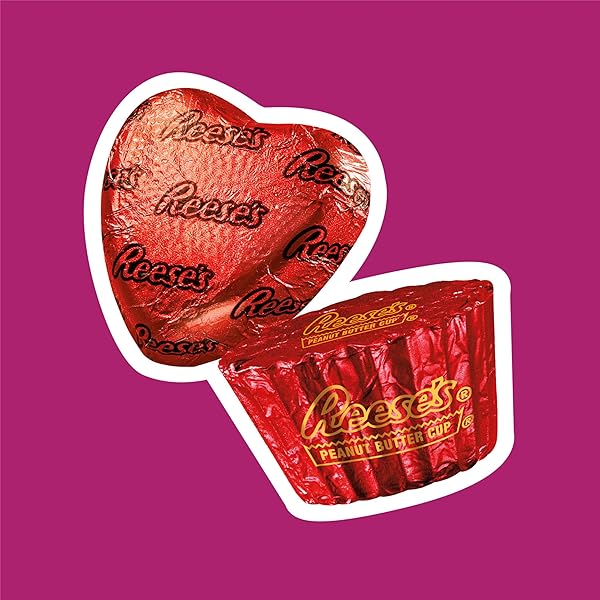 REESE’S ASSORTED CHOCOLATE PEANUT BUTTER SHAPES, VALENTINE’S CANDY BAG, 21.49 OZ