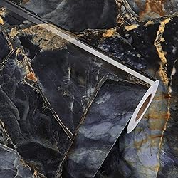 Black/Purple Marble Contact Paper for Countertops