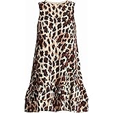 Anne Klein Women's Jewel Neck Tiered Short Shift Dress