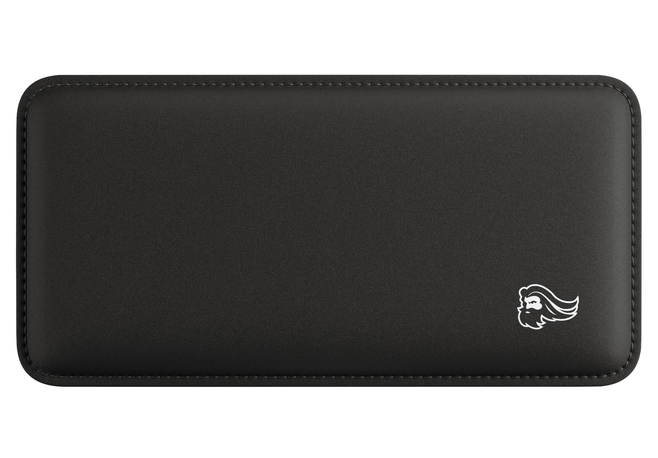 Glorious Gaming Padded Mouse Wrist Rest - Anti-Fray Stitched Edges, Smooth Cloth Surface, Anti-Slip Rubber Base, Medium Firmness, 200 x 100 x 17mm - Black