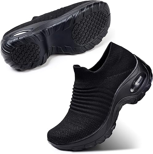 Amazon Com Stq Slip On Breathe Mesh Walking Shoes Women Fashion