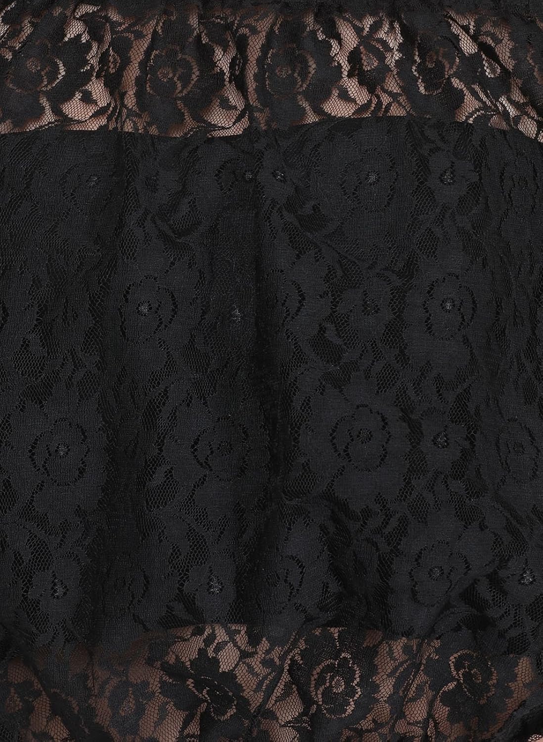 martini black off shoulder lace top with attached tube