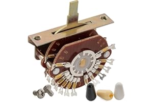 Musiclily Pro Super 4-Pole 5-Way Pickup Selector Blade Switch Lever Switch for Strat Tele Style Electric Guitar