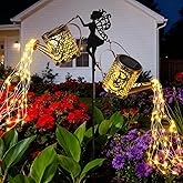 LOVERUIS Solar Watering Can Light - Solar Garden Light with 8 Color Changing Modes, IP65 Waterproof, Perfect Garden Decor for Outside, Patio, Wedding & Lawn Gift for Women, Mom, Grandma