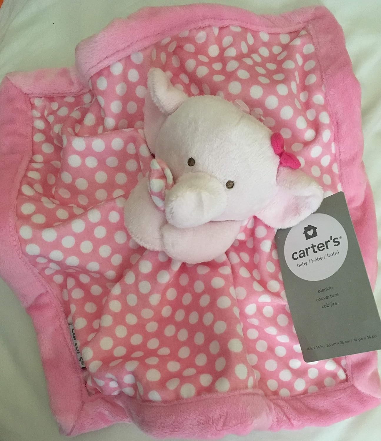 carter's elephant security blanket