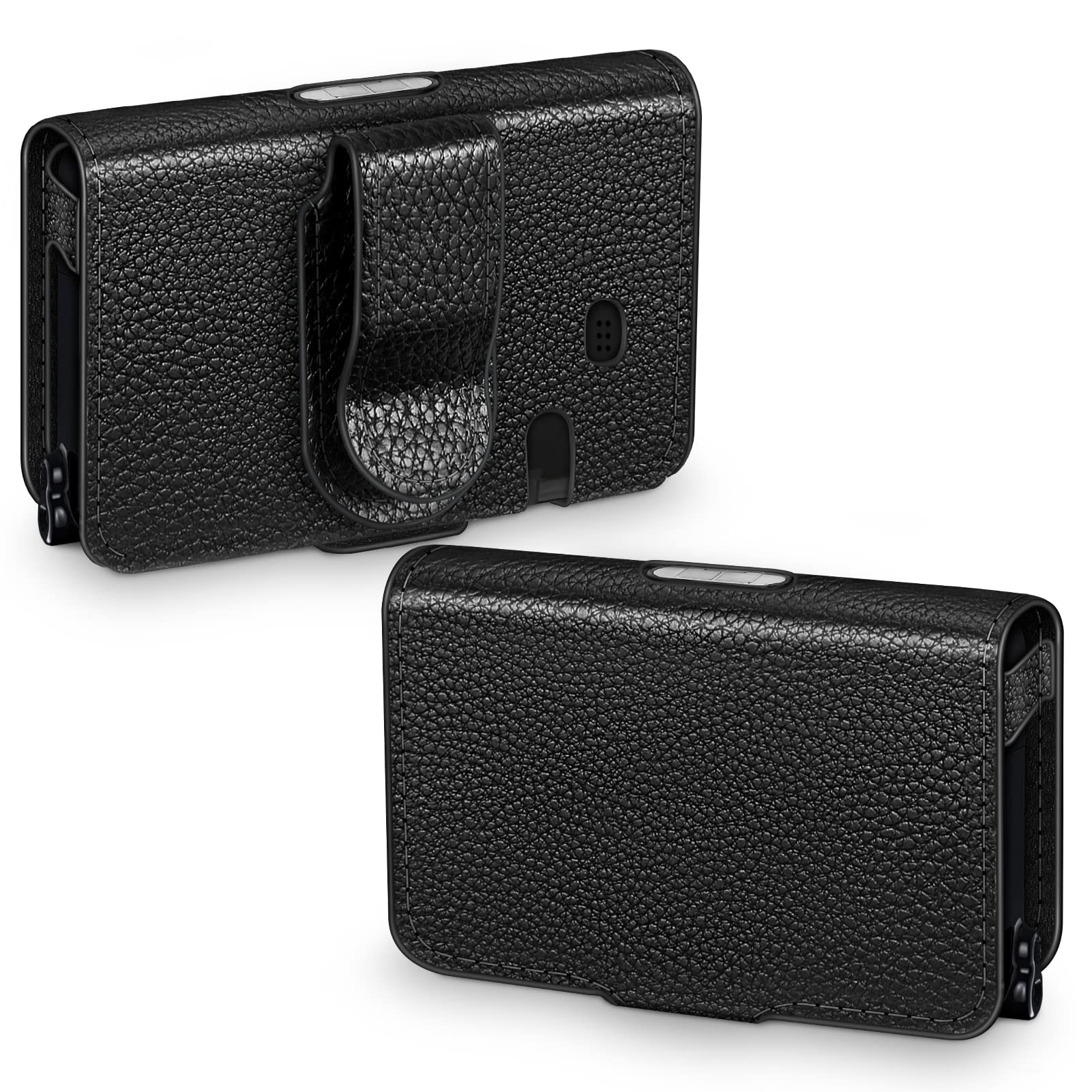 MEDMAX Case for Tandem T:Slim X2 / T: Slim Insulin Pumps, Shockproof Faux Leather Protective Case, Lightweight Cover with Clip for Diabetics, (Black)