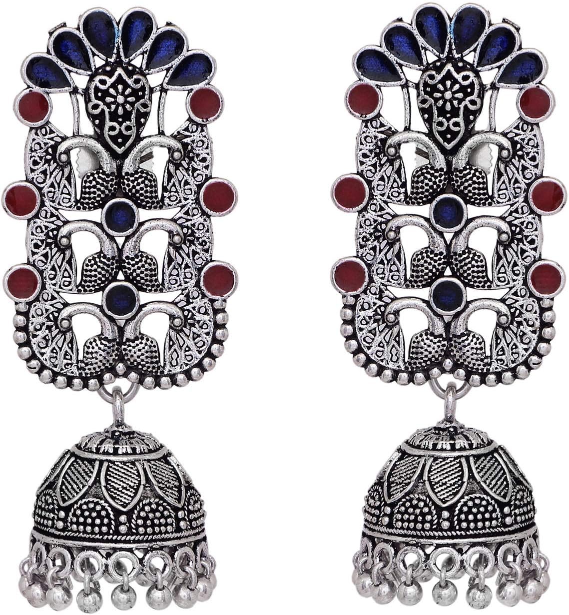Indian Fashion Peacock style jhumka earring for women and girls