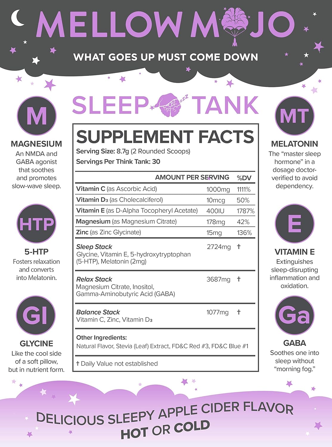 Amazon.com: (30-Servings) Mellow Mojo Sleep Aid by Mental Mojo: Doctor-Designed Sleeping Supplement Drink Mix Calms, Relaxes & Induces Sleep: Health ...