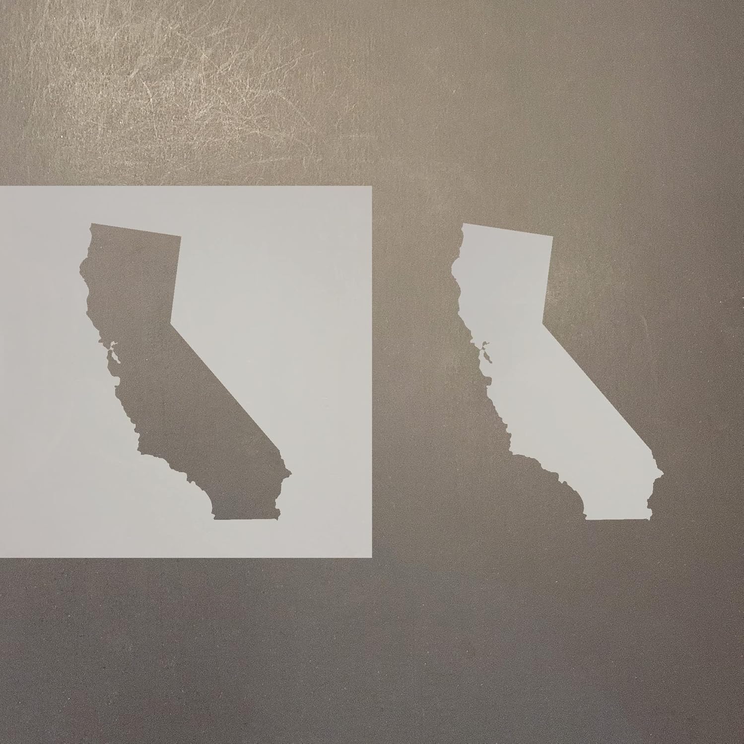 Mixed Media - California Reusable Mylar Stencil - Art Craft Supplies 4 Inch