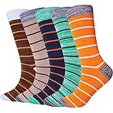 DRASEX Men's Dress Socks Funky Colorful Pattern Cotton Novelty Casual Crew Socks