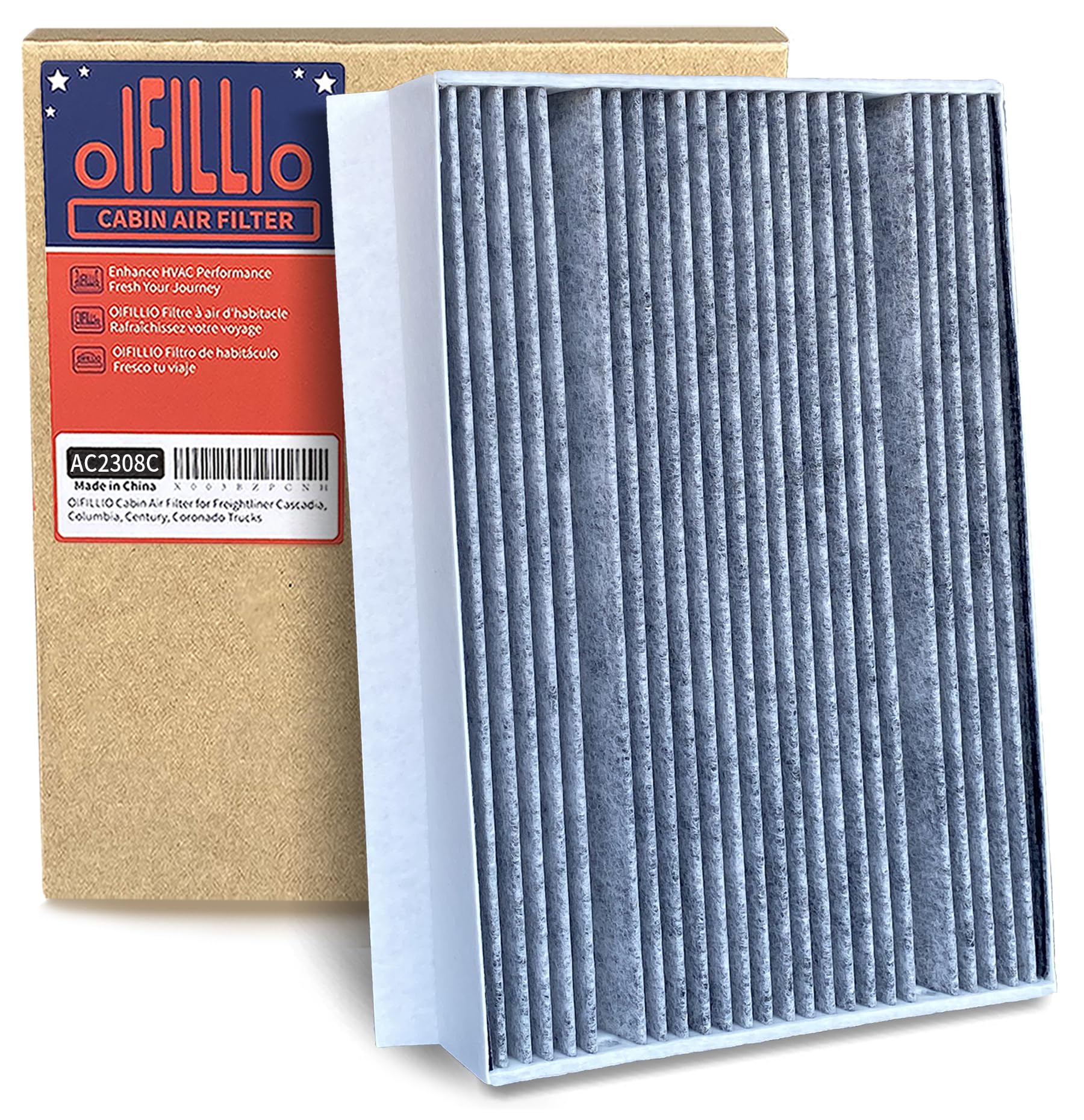 Photo 1 of OIFILLIO Cabin Air Filter for 2019-2025 Sprinter 2500 3500 1500, Metris (2016-2023), Replaces 9108301100, Sprinter Van Filter with Activated Carbon (Front filter Located Underhood) 1pc
