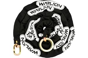 WARLION Heavy Duty Security Chain, 10ft x 3/8in Thick, Anti-Theft & Cut-Proof Motorcycle Chain with Cinch Ring - Secure Gener