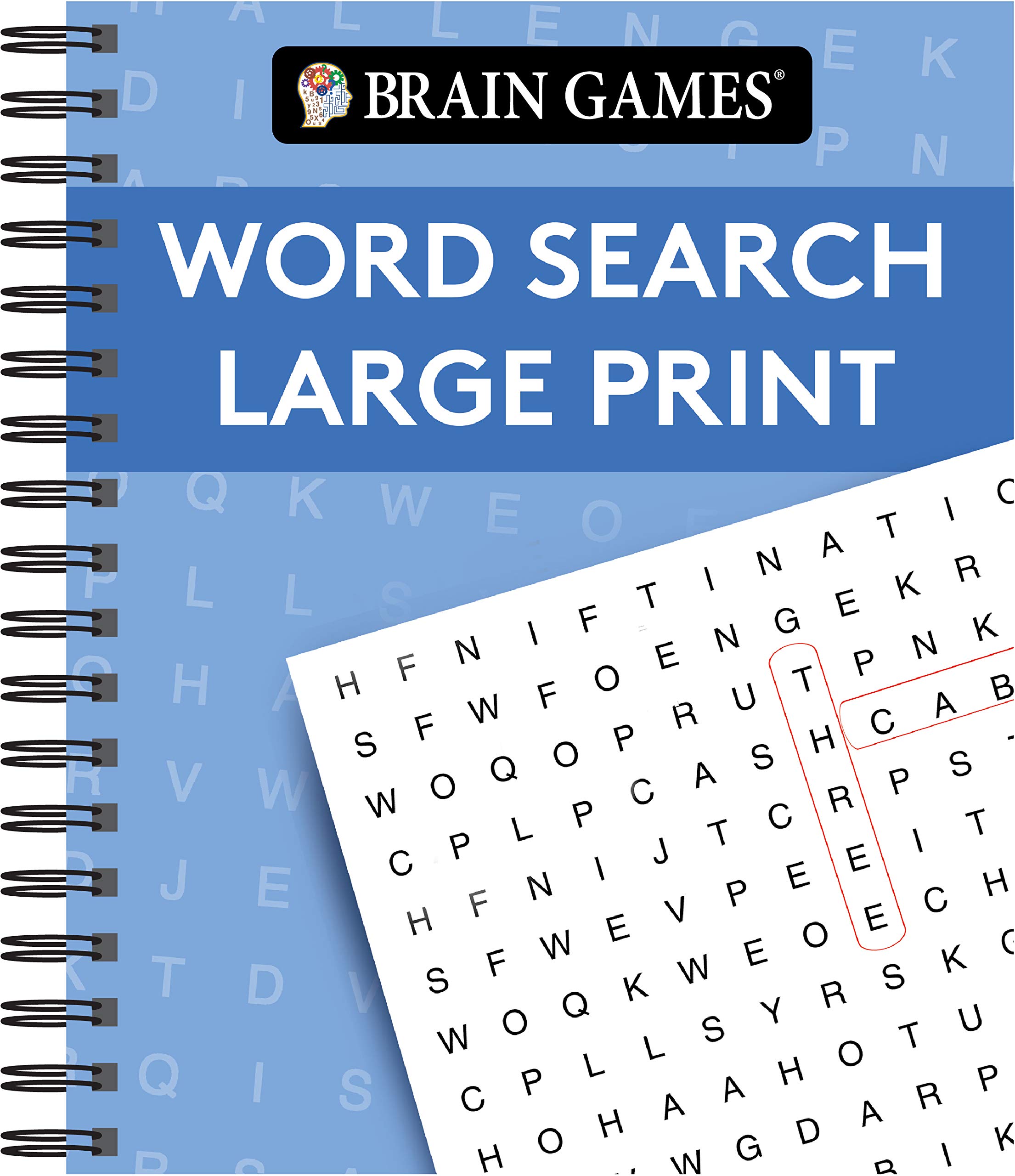 brain games word search large print blue publications international ltd brain games 9781640308169 amazon com books