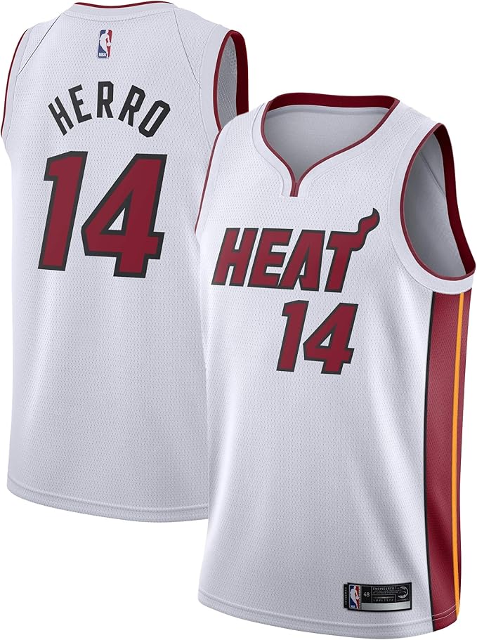 Amazon.com: Tyler Herro Miami Heat #14 Official Youth 8-20 Home Alternate Road Swingman Jersey 