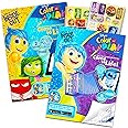 Disney Pixar Coloring Book Set for Kids - Bundle with 2 Inside Out Activity Books with Stickers, Games, Puzzles, Posters, and More (Disney Pixar Inside Out Coloring Book Pack)