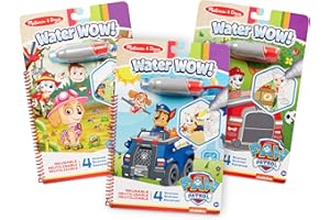Melissa & Doug PAW Patrol Water Wow! 3-Pack - Skye, Chase, Marshall Water Reveal Travel Activity Pads