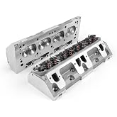 Assembled Cylinder Heads Compatible with Mopar Small Block (LA) 273/318/340/360 170cc/65cc - Hydraulic Flat Compatible, Springs/Valves Installed, Bolt-On Pair